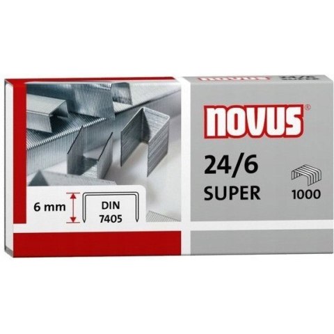 Zszywki 24/6 DIN SUPER 1000sztuk NOVUS 040-0026