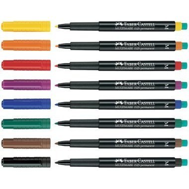 Foliopis z gumką OHP MULTIMARK S 0.4mm zielony 152363 FABER-CASTELL