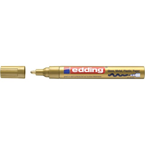 Marker lakierowy 2-4mm 750 złoty okrągła końcówka 750/053/ZL EDDING