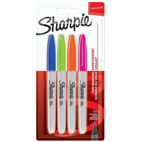 Markery permanentne SHARPIE FINE FUN 4kolory zestaw 2065403