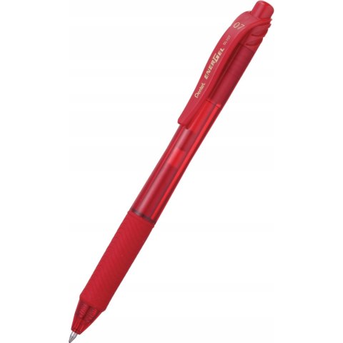 Pióro kulkowe PENTEL BL107 0.7mm czerwone z tuszem żelowym