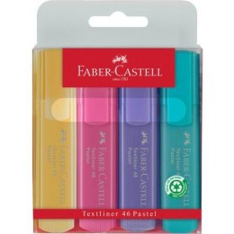 Zakreślacz 1546 pastel ETUI 4szt. FC154610 FABER CASTELL