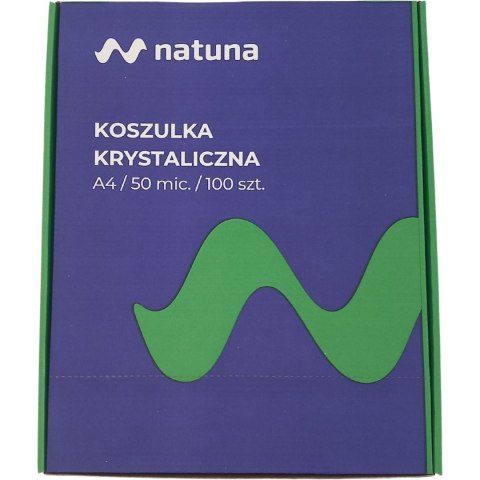 Koszulka krystaliczna A4 50mic NATUNA (100szt) w pudełku