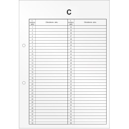Przekładki do akt osobowych C (10arkuszy) DRU-055C BIURFOL