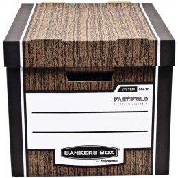 Pudło archiwizacyjne WOODGRAIN bankers box brązowe (10szt.) 0061002 FELLOWES