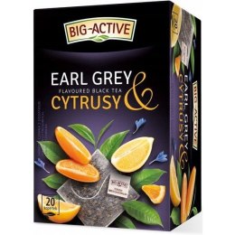 Herbata BIG-ACTIVE czarna (20 torebek) Earl Grey & Cytrusy 40g