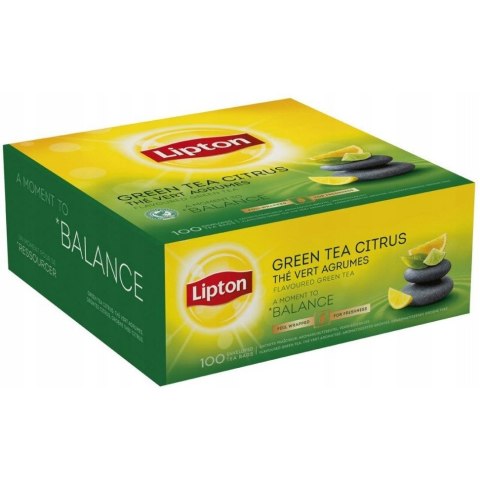 Herbata LIPTON zielona (100 kopert) Green Tea Citrus