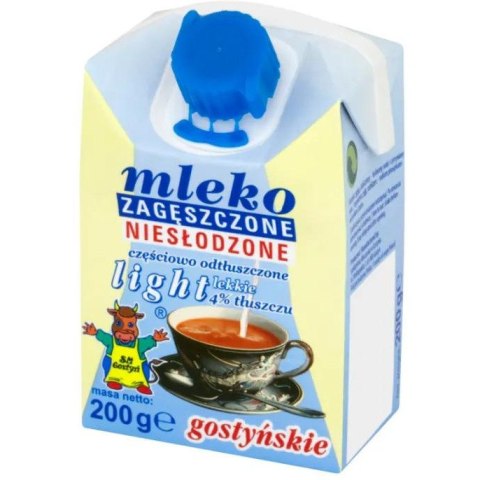 Mleko GOSTYŃ 200g niesłodzone zagęszczone light 4%