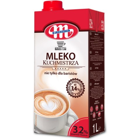 Mleko KUCHMISTRZA MLEKOVITA nie tylko dla baristów 3,2% 1L