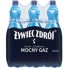 Woda źródlana ŻYWIEC ZDRÓJ 1.5L (6szt) mocno gazowana