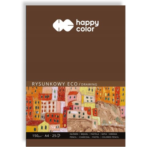 Blok rysunkowy A4 25k 150g ECO HA 3715 2030-A25 HAPPY COLOR