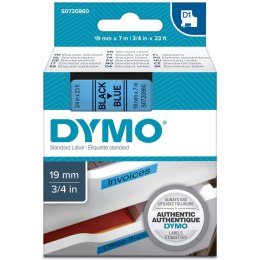 Taśma czarny nadruk na niebieskim 19mm x 7m DYMO S0720860