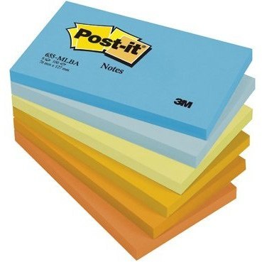 Bloczek samoprzylepny 127x76mm 100k (6szt) paleta energetyczna POST-IT 655-TFEN FT510283557 3M