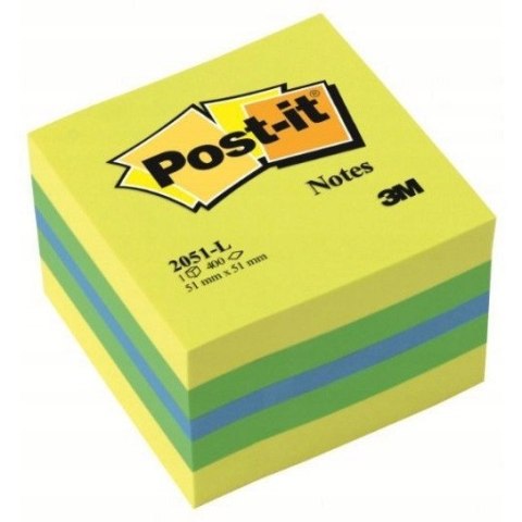 Bloczek samoprzylepny 51x51mm 400k cytrynowy POST-IT 009543115 3M