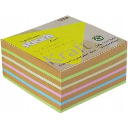 Bloczek nieklejony 76x76mm 400k 5 kolorów KRAFT 21824 STICK`N