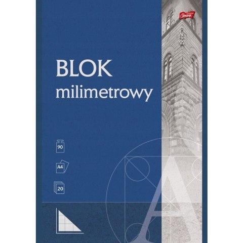 Blok milimetrowy A4 20k UNIPAP