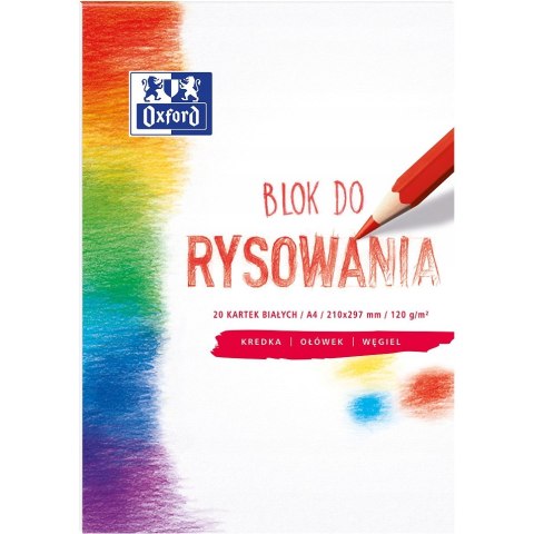 Blok rysunkowy A4 20k 120g biały 400093195 OXFORD