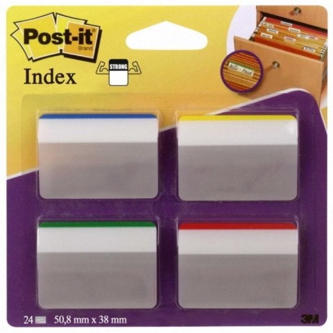 Zakładki indeksujące POST-IT 686-A1 PP wygięte do szuflad 50,8x33,1mm 3M-700005227346