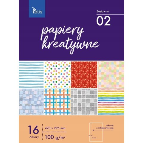 Zeszyt papierów kreatywnych A3 16k 100g KB031-02 TETIS