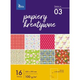 Zeszyt papierów kreatywnych A3 16k 100g KB031-03 TETIS