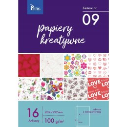 Zeszyt papierów kreatywnych A4 16k 100g KB030-09 TETIS