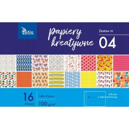 Zeszyt papierów kreatywnych A5 16k 100g KB029-04 TETIS