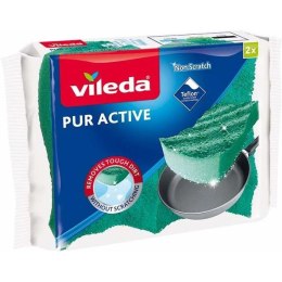 Gąbka VILEDA PUR ACTIVE 7x15cm (2 sztuki) zielona 4031791