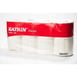 Papier toaletowy KATRIN 2w celuloza 23,4m(8 sztuk) CLASSIC TOILET 200 104749/476154