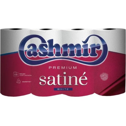 Papier toaletowy CASHMIR Satine Premium (8 rolek) 3-warstwy 150 listków 18m 100% celuloza