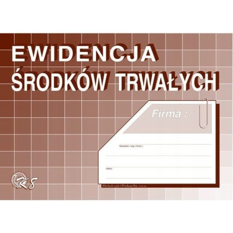 K-8 Ewidencja środków trwałych A5 Michalczyk i Prokop