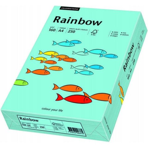 Papier ksero A4 160g RAINBOW R84 morski 250ark 88042725