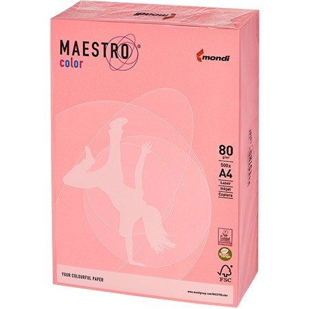 Papier ksero A4 80g MAESTRO COLOR NEOPI neonowy odcień różowy