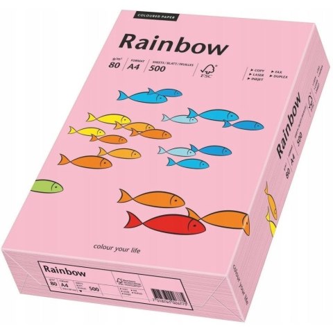 Papier ksero A4 80g RAINBOW R55 różowy 88042541