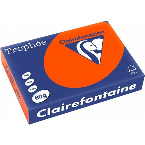 Papier ksero A4 80g TROPHEE czerwień kardynalska XCA41873 CLAIREFONTAINE