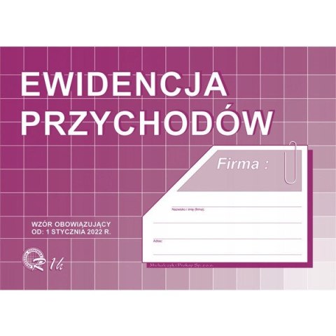 R1-H Ewidencja przychodów A5, styczeń 2022 Michalczyk i Prokop