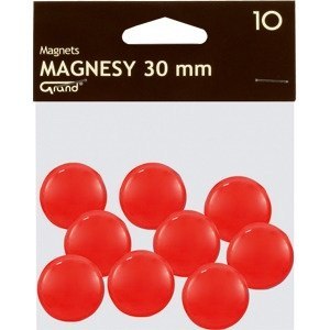 Magnesy 30mm GRAND czerwone (10szt.) 130-1695 GRAND