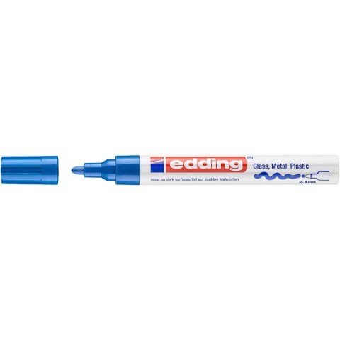 Marker lakierowy 2-4mm 750 niebieski okrągłą końcówka 750/003/N EDDING