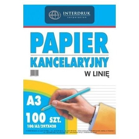 Papier kancelaryjny A3 linia (100) INTERDRUK