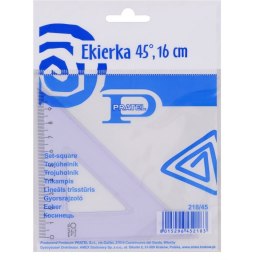 Ekierka PRATEL 16cm 45 stopni etui KPL218/45-PR-W1