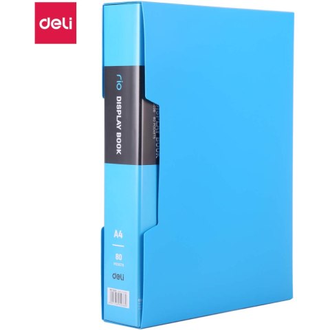 Album ofertowy A4 80 koszulek RIO niebieski E5036 BLUE DELI