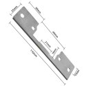 Dwustronny prosty szyld do elektrozaczepu | Blacha zaczepowa | 110mm | Stal nierdzewna