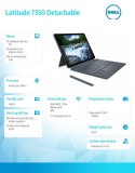 Notebook Latitude 7350 Det Win11Pro Ultra 5 134U/16GB/512GB SSD Gen4/13' 3K Touch/Int/FgrPr&SmtCd/FHD/IR Cam/Mic/WLAN+BT/Detach 