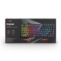 Klawiatura mechaniczna bezprzewodowa PHENIX, Gateron Red Pro, Pudding