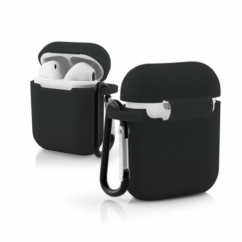 Etui na słuchawki do Apple AirPods I/II czarny BOX