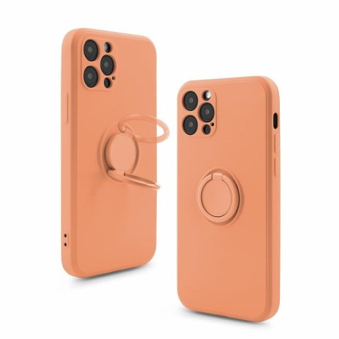 Etui FINGER RING do Apple iPhone 12 pomarańczowy