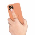 Etui FINGER RING do Samsung A22 4G/M22 pomarańczowy