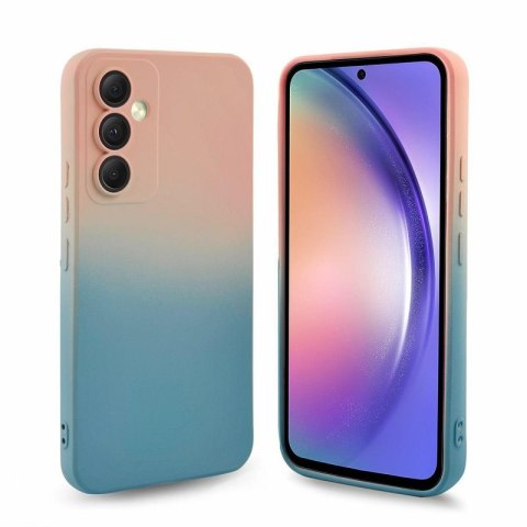 Etui OMBRE do Samsung A14 4G/5G różowy