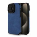 Etui SUEDE do Apple iPhone 11 granatowy