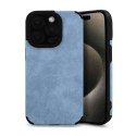 Etui SUEDE do Apple iPhone 11 niebieski