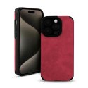 Etui SUEDE do Apple iPhone 13 PRO bordo